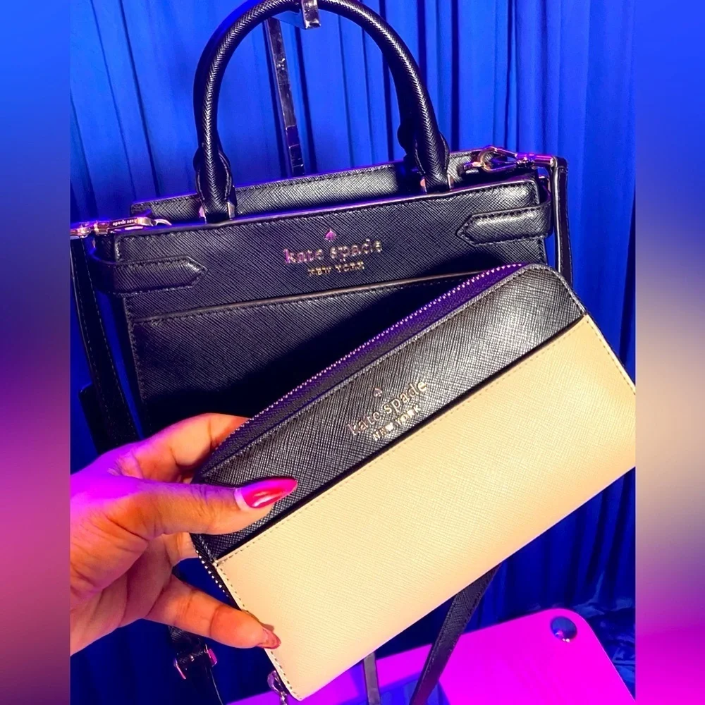 KATE SPADE Leather Crossbody w/Bonus Wallet, EUC